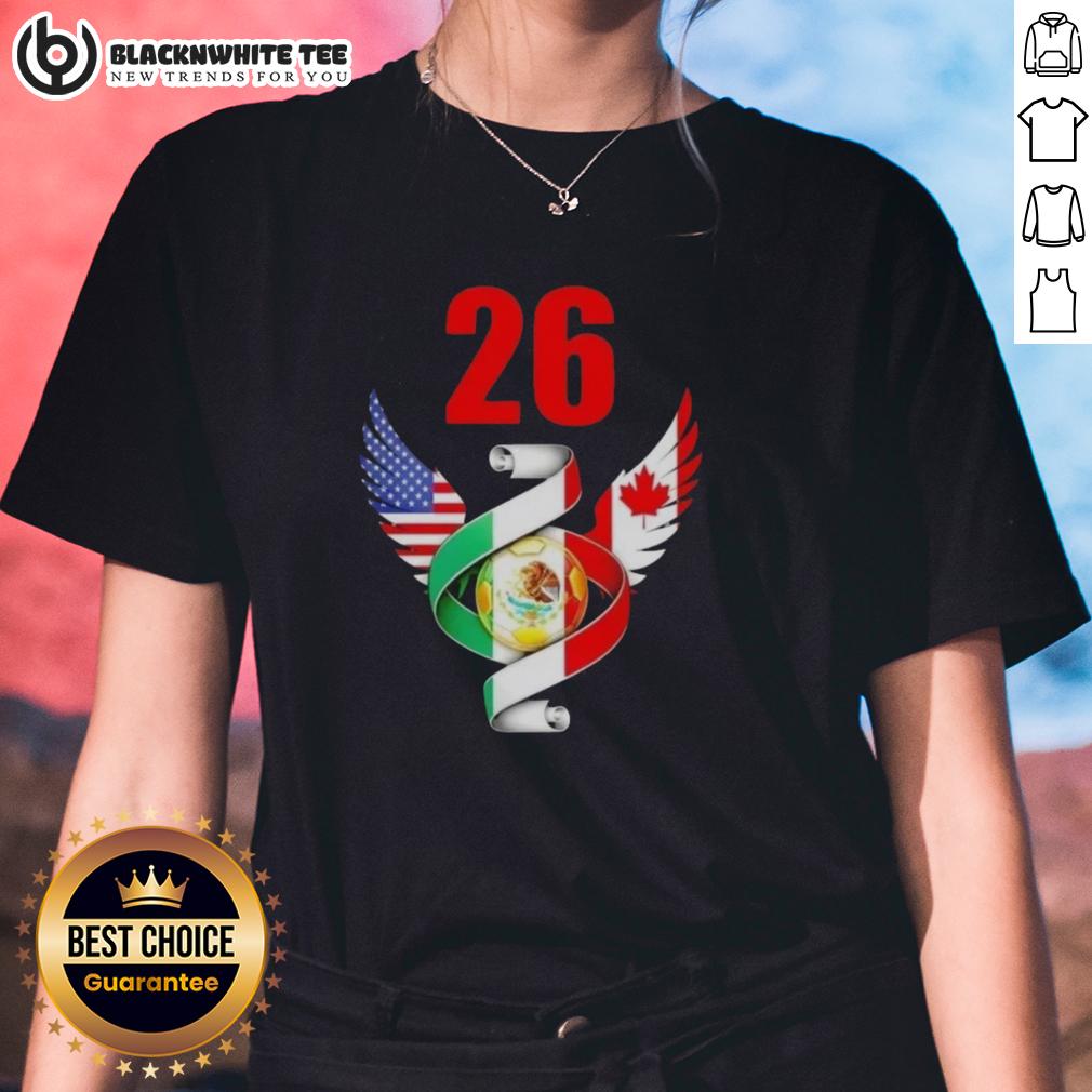Awesome Soccer Cup 26 North American Soccer Tournament 2026 Flags T-Shirt - Image 3