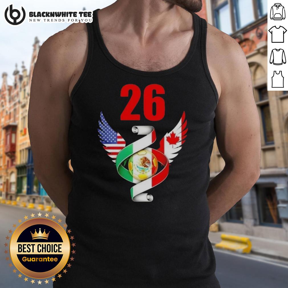 Awesome Soccer Cup 26 North American Soccer Tournament 2026 Flags T-Shirt - Image 4