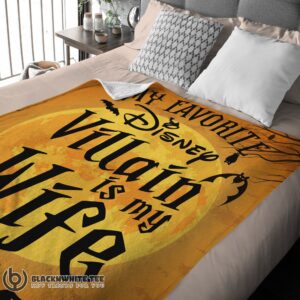 Alternative view of Perfect Cute Disney Villain Wife Halloween Blanket Cozy Funny And Unique Blanket