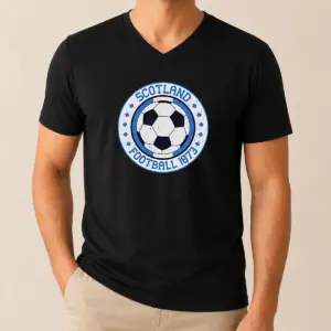 Alternative view of Funny Scotland Football 1873 Vintage Soccer Shirt