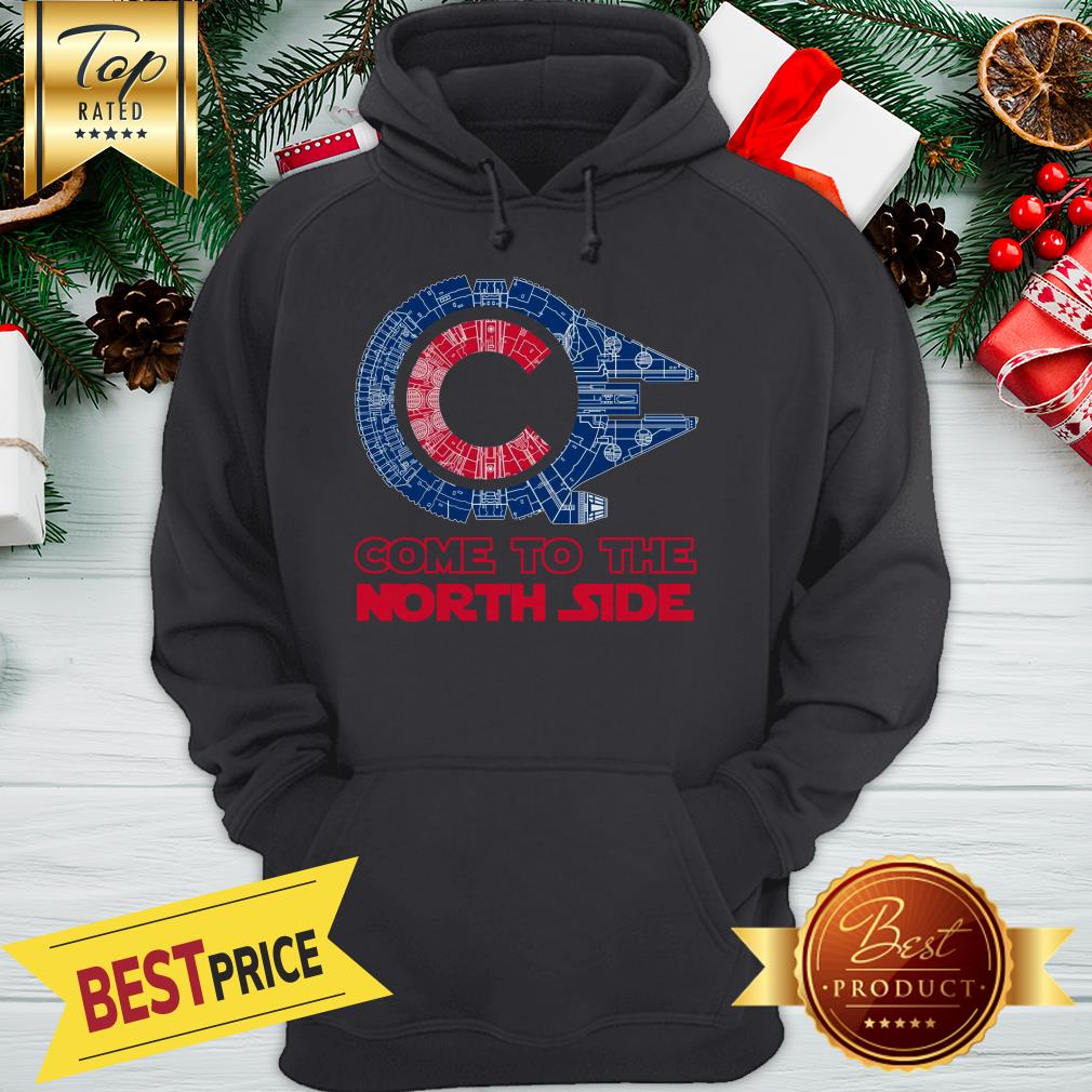Official Come To The North Side Star Wars Millennium Falcon Chicago CUBS Shirt - Image 5