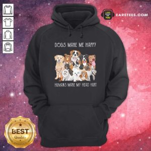 Alternative view of Original Dogs Make Me Happy Humans Make My Head Hurt 2021 Shirt