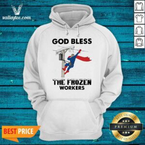 Alternative view of Wonderful God Bless The Frozen Workers Lineman Shirt
