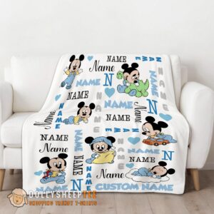 Alternative view of Happy Cute Disney Baby Mickey's Dreamland Blanket Fleece Customized Blanket