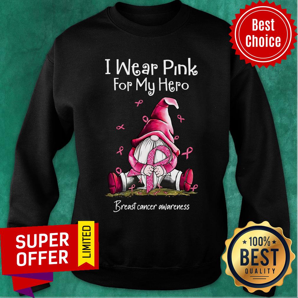 Gnome I Wear Pink For My Hero Shirt - Image 5