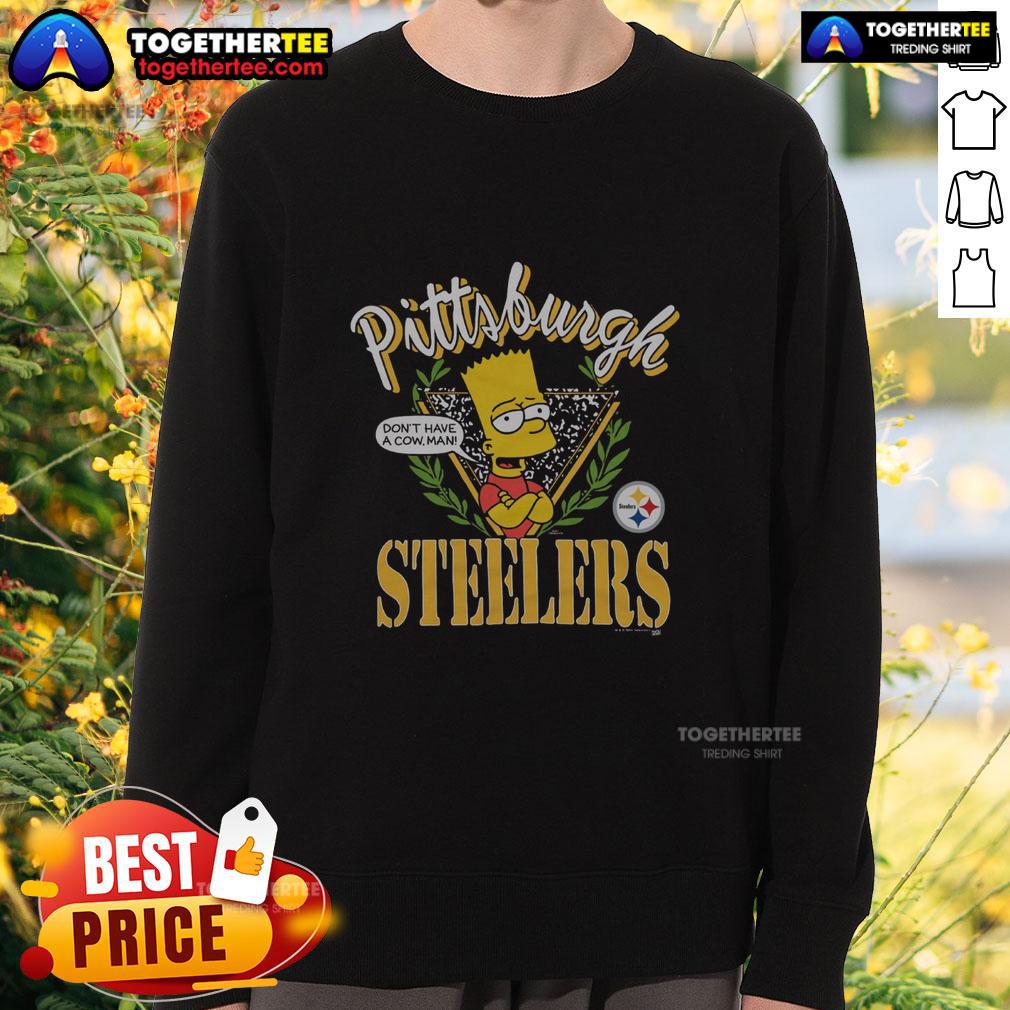 Good The Simpsons Bart X Pittsburgh Steelers T-Shirt - Image 5