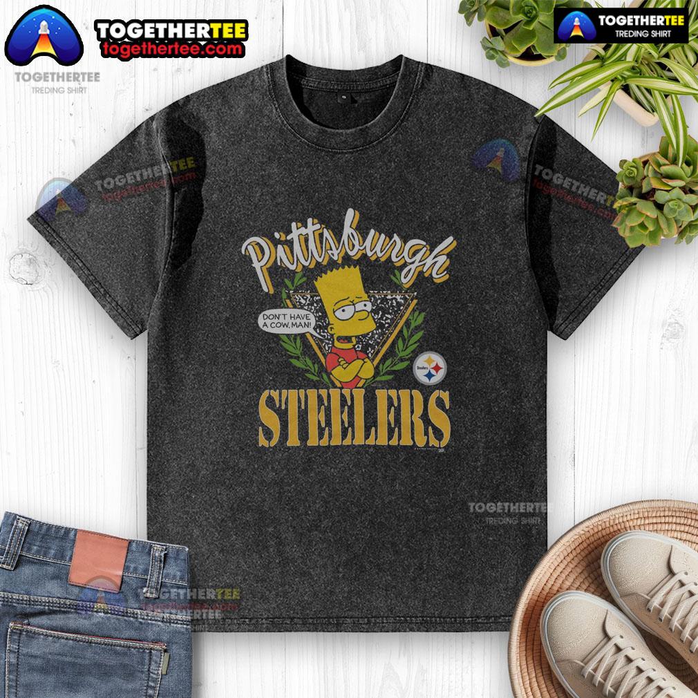 Good The Simpsons Bart X Pittsburgh Steelers T-Shirt - Image 6