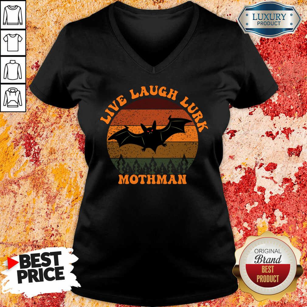 Live Laugh Lurk Mothman Vintage Shirt - Image 2