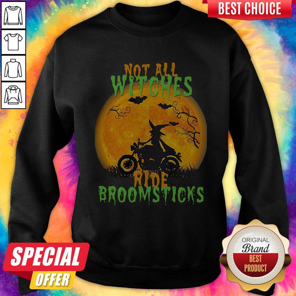 Premium Not All Witches Ride Broomsticks Halloween Shirt - Image 2