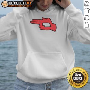 Alternative view of Awesome Nebraska State Fingers T-Shirt