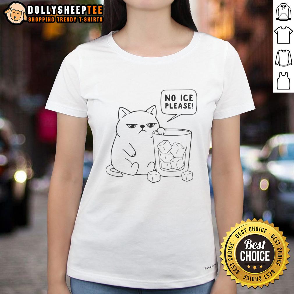 Pretty No ICE Please Cat T-Shirt - Image 3