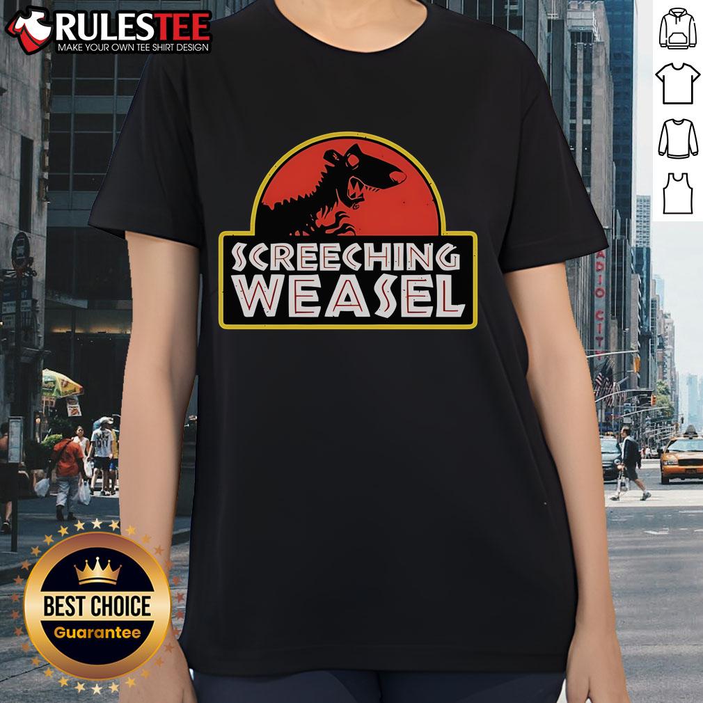 Awesome Screeching Weasel X Jurassic Park T-Shirt - Image 3