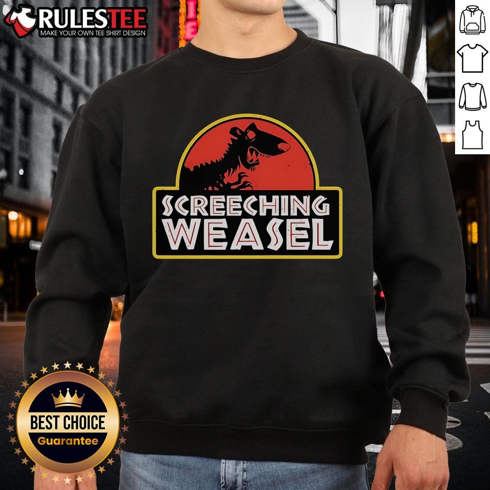 Awesome Screeching Weasel X Jurassic Park T-Shirt - Image 5