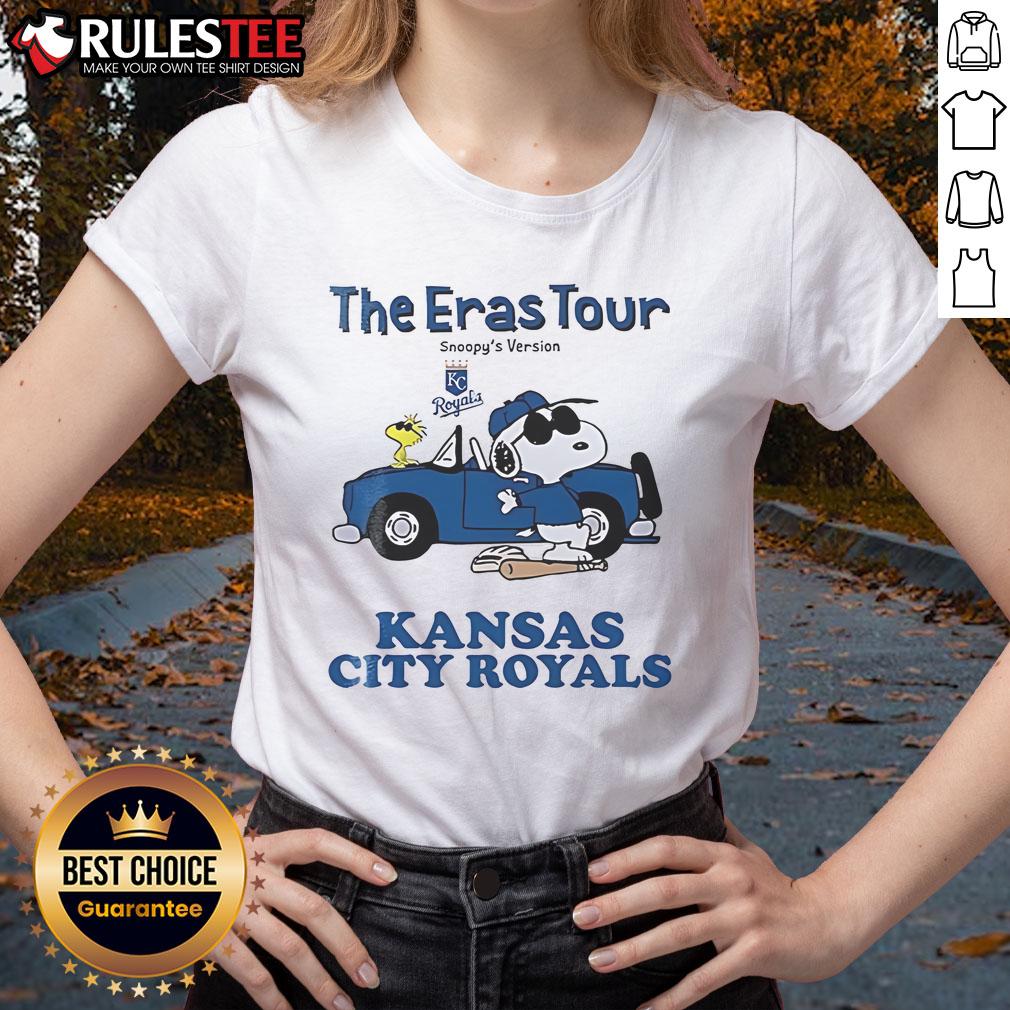 Official Kansas City Royals The Eras Tour Snoopy T-Shirt - Image 3
