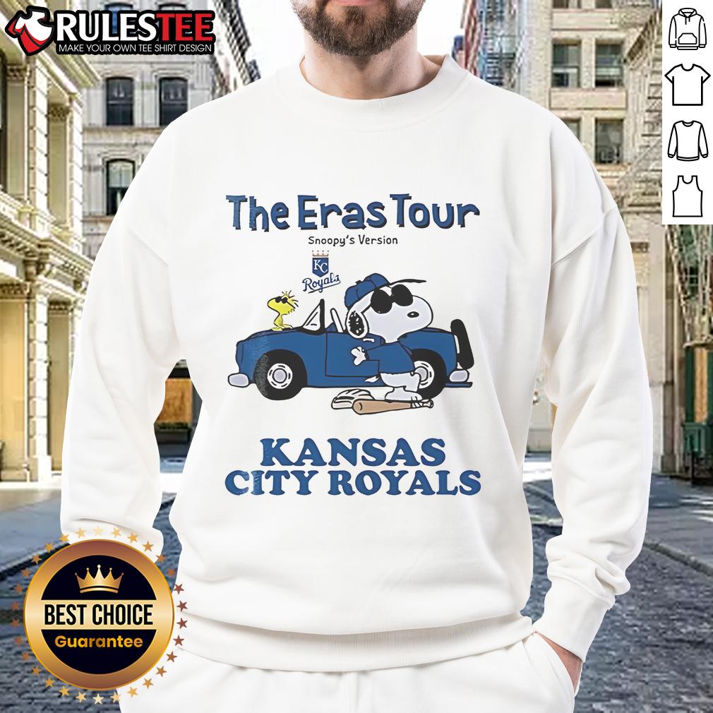 Official Kansas City Royals The Eras Tour Snoopy T-Shirt - Image 5