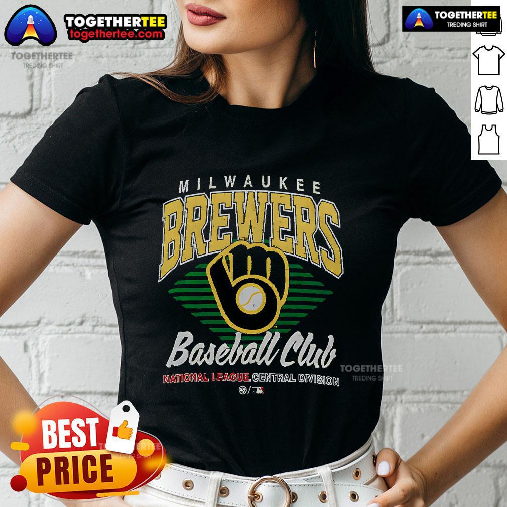 Official Milwaukee Brewers Baseball Club National League Central Division T-Shirt - Image 3