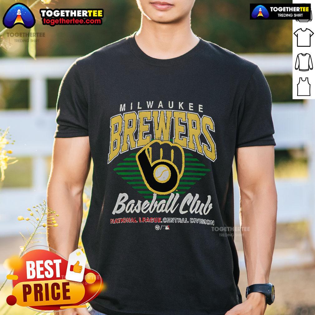 Official Milwaukee Brewers Baseball Club National League Central Division T-Shirt
