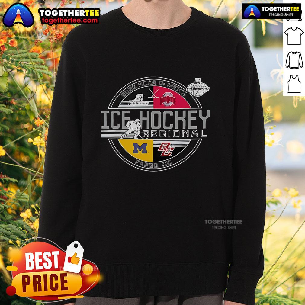 Official NCAA DI Men's Ice Hockey Regional 2025 Fargo ND T-Shirt - Image 5