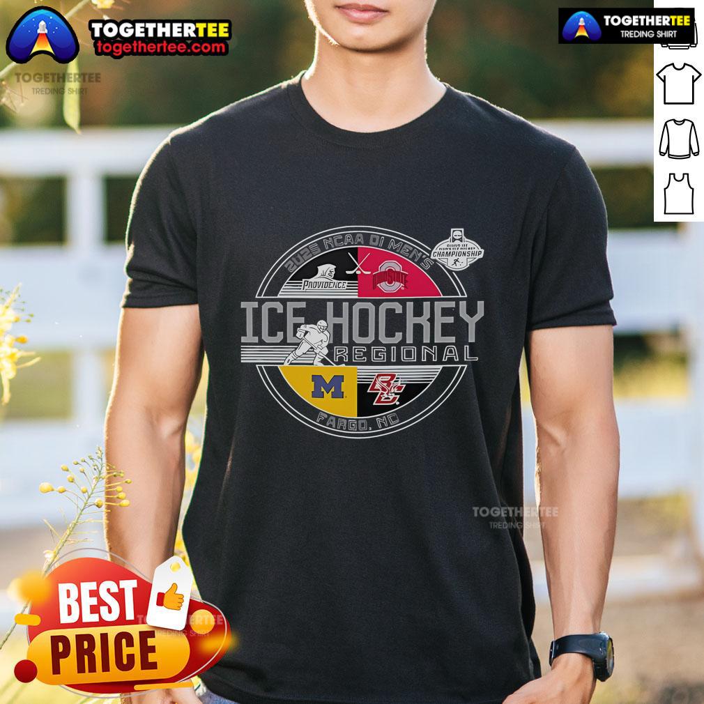 Official NCAA DI Men's Ice Hockey Regional 2025 Fargo ND T-Shirt