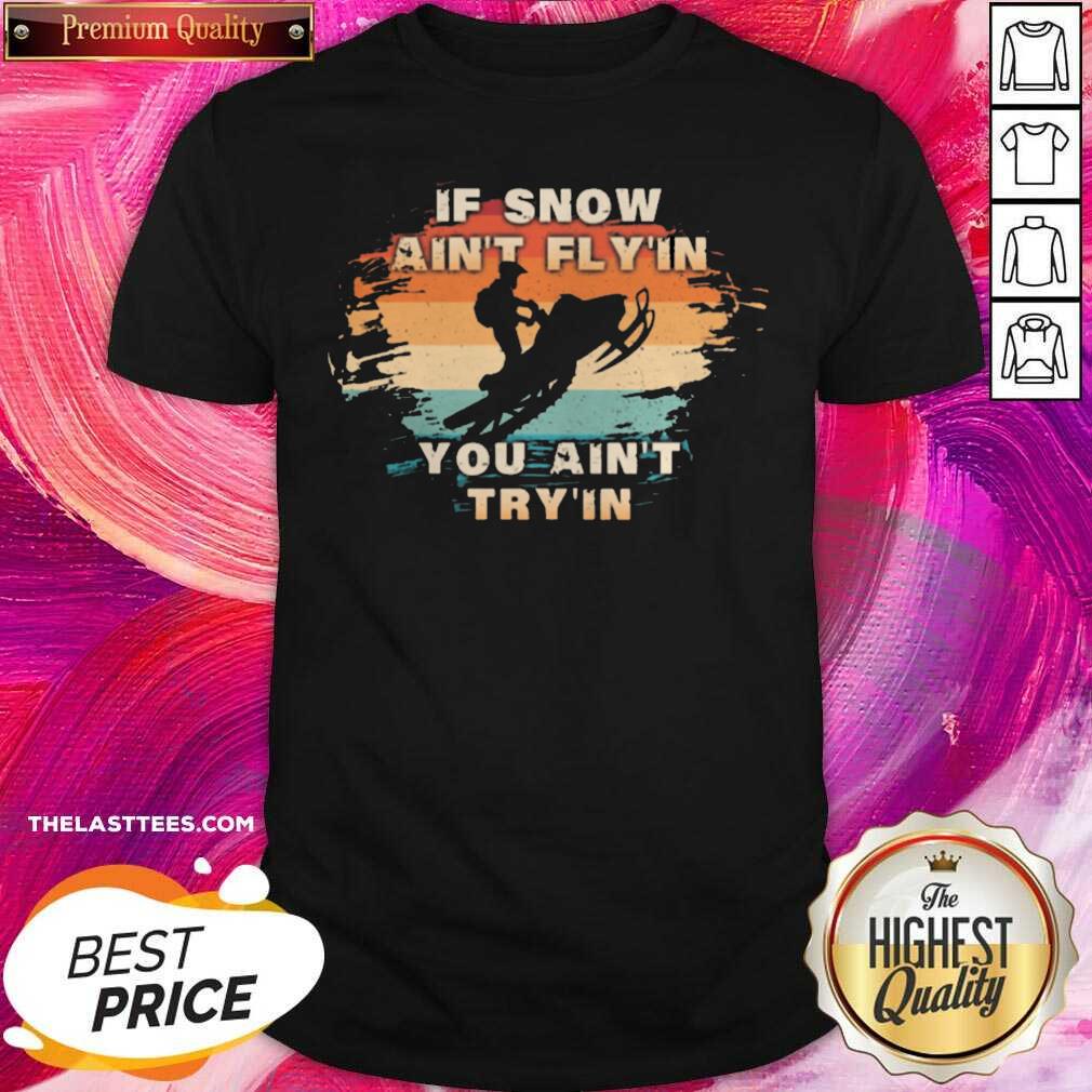 Good Vintage Snowmobiling For Snowmobilers Snocross Vintage Shirt
