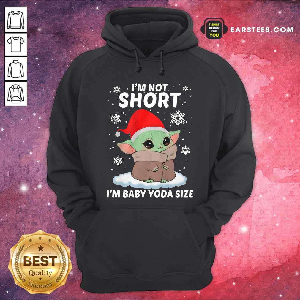 Perfect Baby Yoda Santa I'm Not Short I'm Baby Yoda Size Merry Christmas Shirt - Image 2