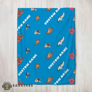 Good Disney Finding Nemo & Dory Characters Blanket Fleece Customized Blanket