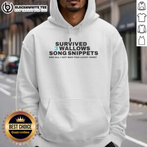 Alternative view of Top I Survived 3 Wallows Song Snippets T-Shirt