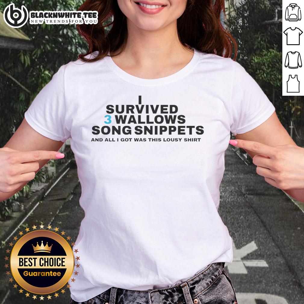 Top I Survived 3 Wallows Song Snippets T-Shirt - Image 3