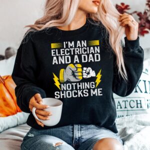 Alternative view of Electrician Daddy Electrical Engineers Shirt