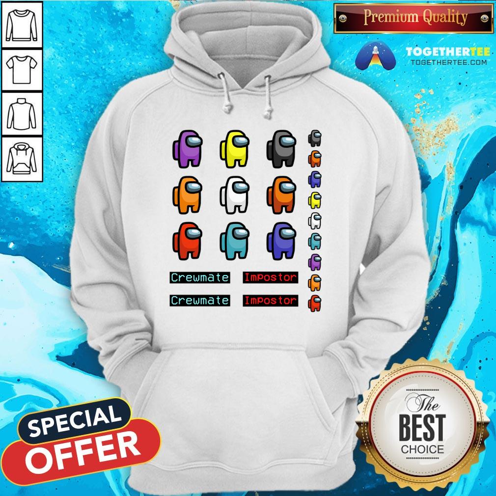 Nice Sticker Set Among Us Crewmate Impostor T-Shirt - Image 5
