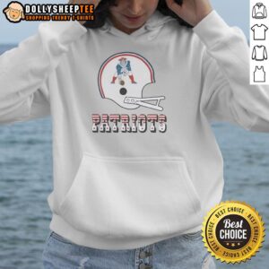 Alternative view of Official New England Patriots Football Logo In Big Helmet T-Shirt