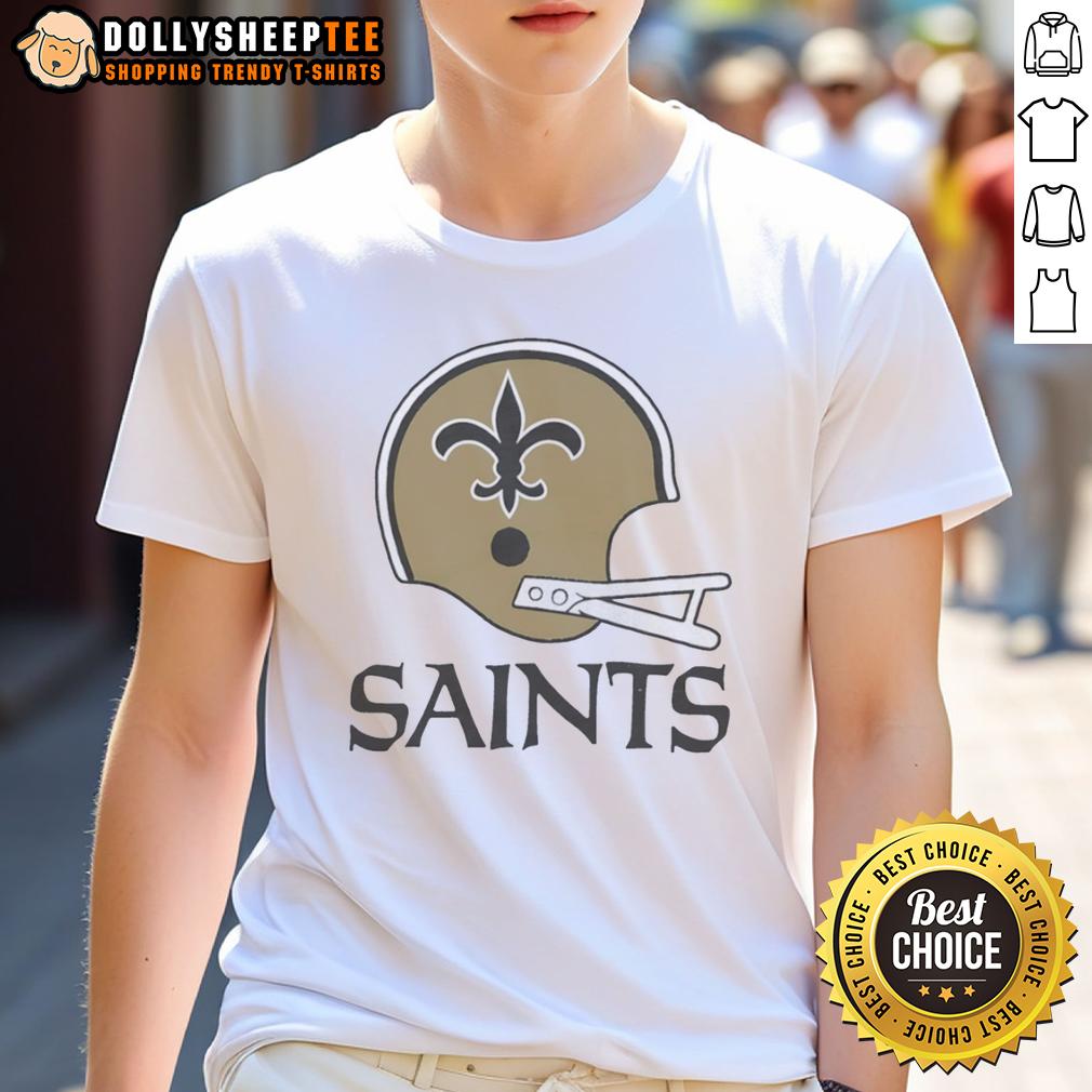 Official New Orleans Saints Football Logo In Big Helmet T-Shirt