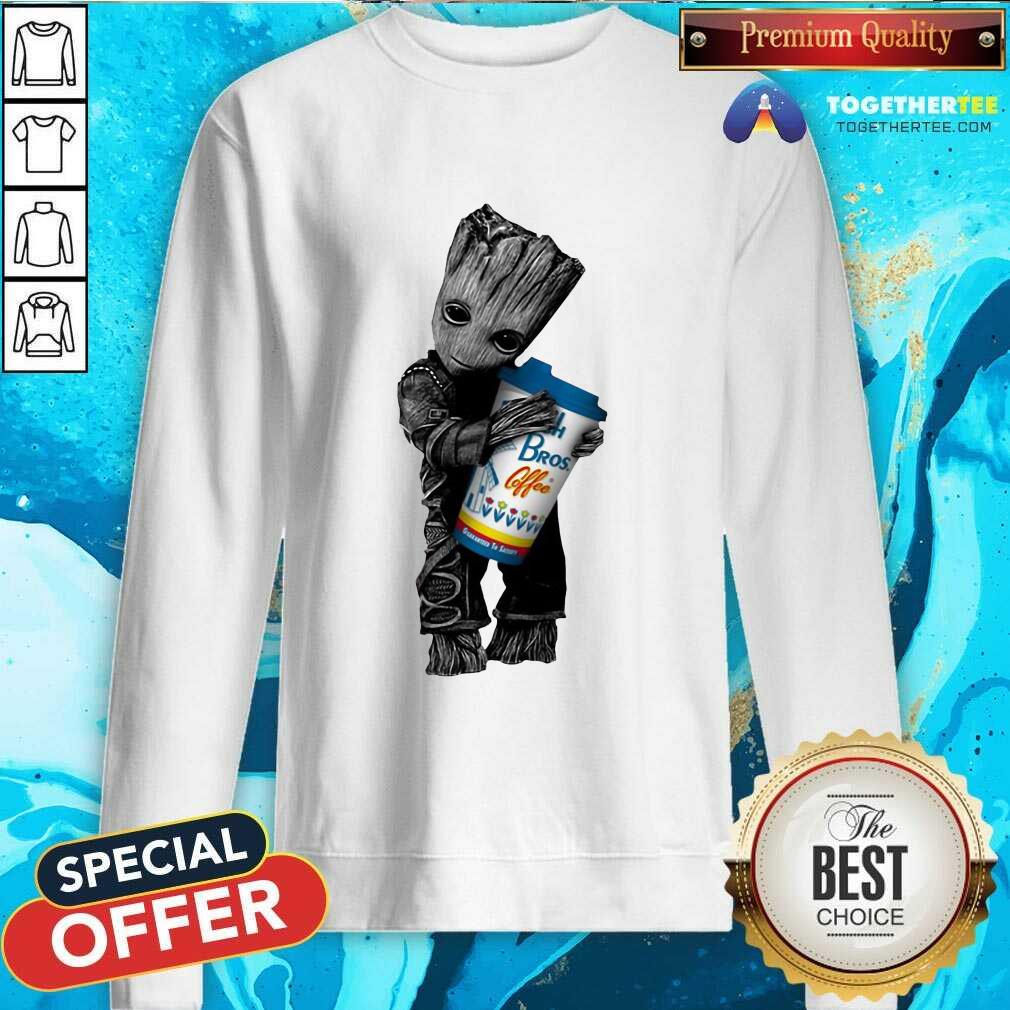 Pretty Baby Groot Hugs Dutch Bros Shirt - Image 4