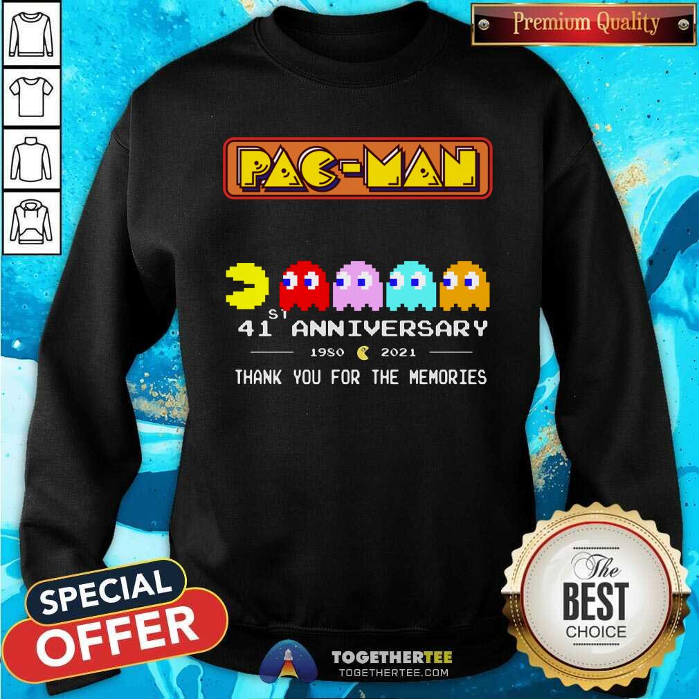 Pac Man 41st Anniversary 1980 2021 Thanks For Memories Shirt - Image 2