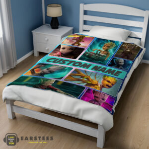 Alternative view of Good Baby Groot Guardians Of The Galaxy Blanket Fleece Customized Blanket