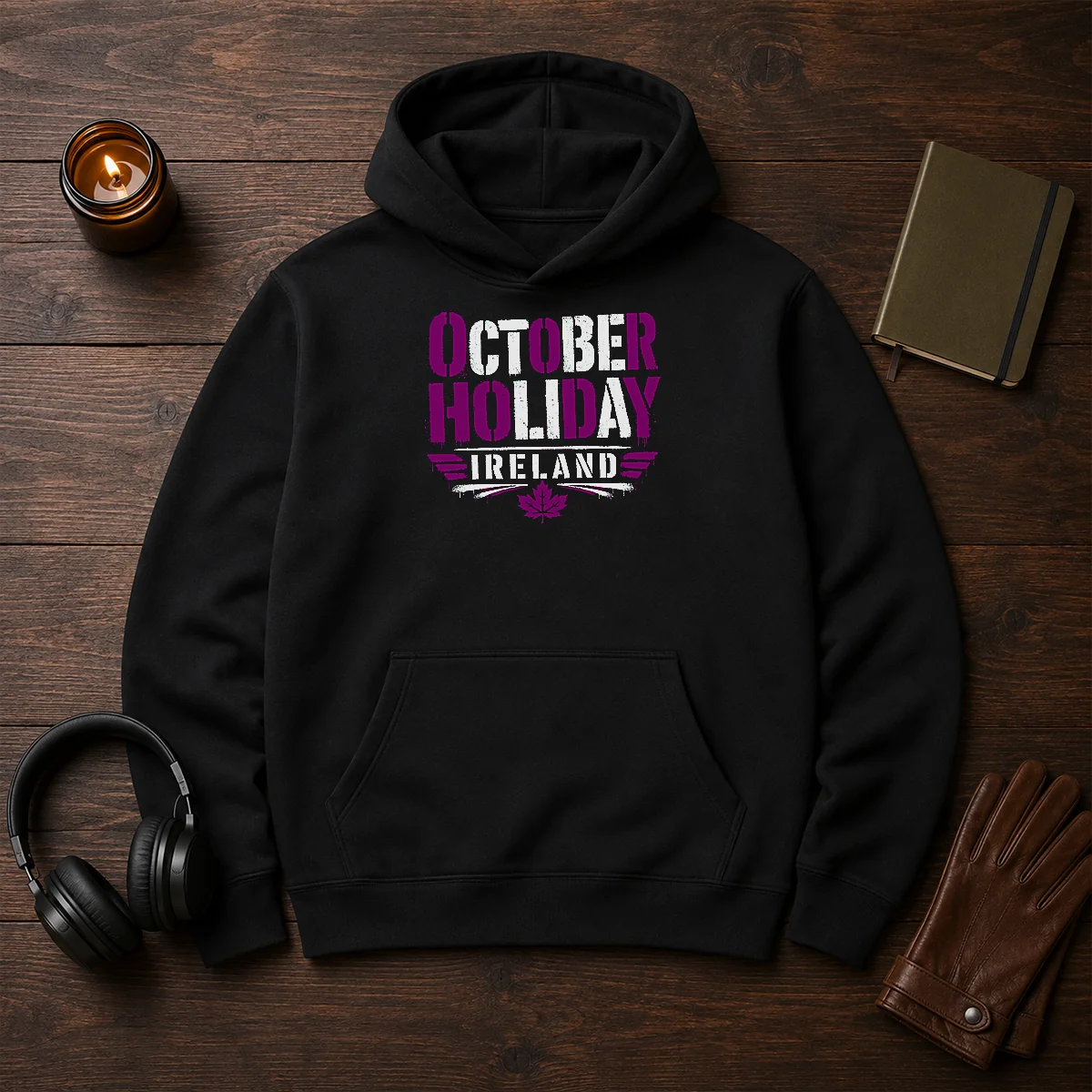 Good October Holiday Ireland Stencil For Cozy Fall Celebrat Shirt - Image 5