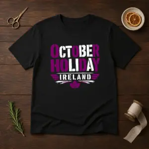 Good October Holiday Ireland Stencil For Cozy Fall Celebrat Shirt