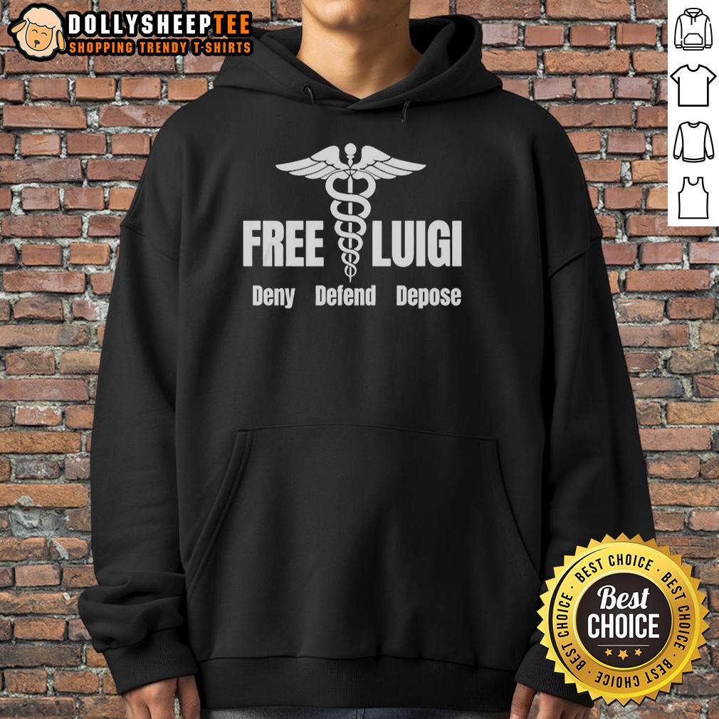 Good Free Luigi Deny Defend Depose T-Shirt - Image 2