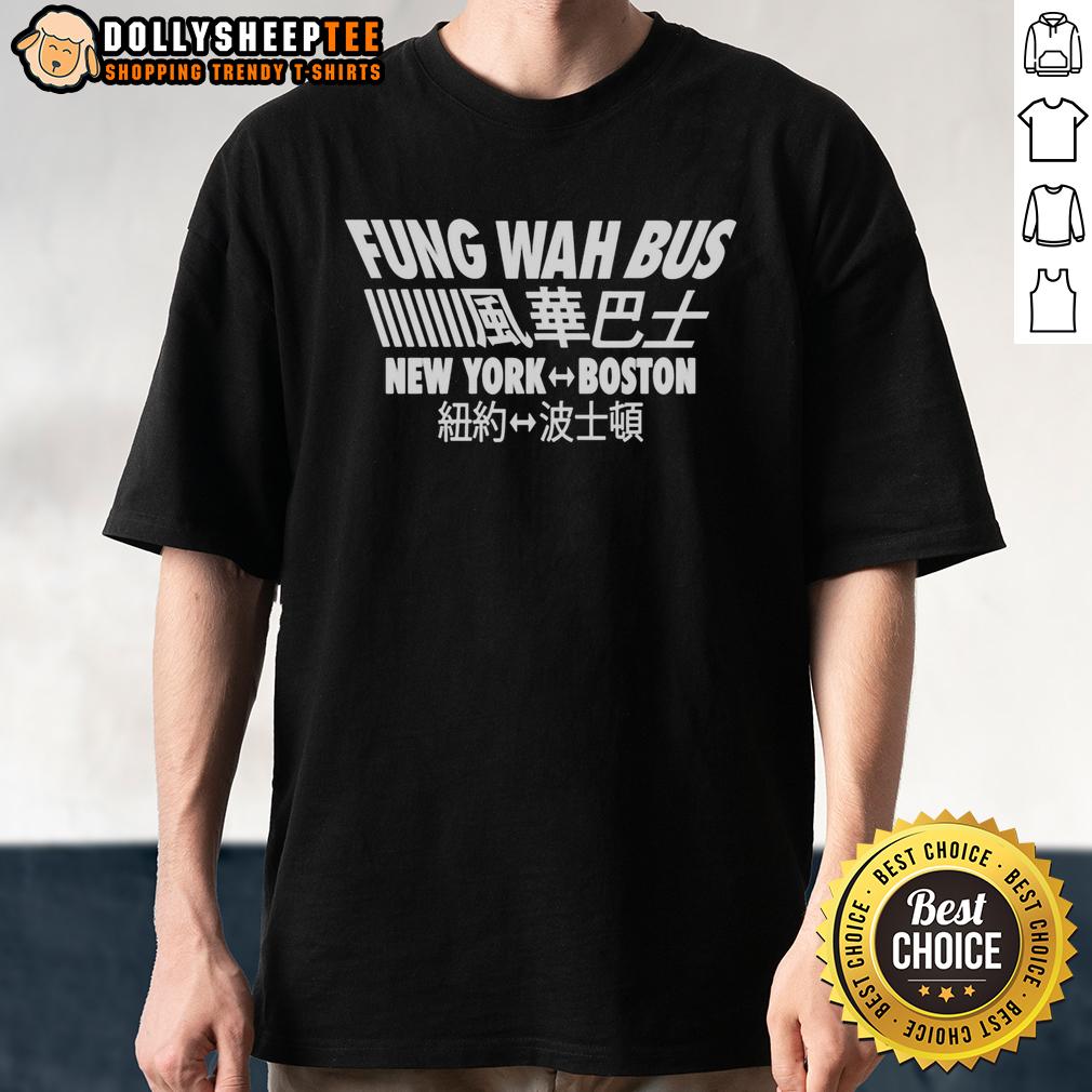 Top Fung Wah Bus New York Boston Chinese Character T-Shirt