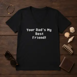 Alternative view of Hot Your Dad'S My Best Friend Slogan Funny Quote Shirt