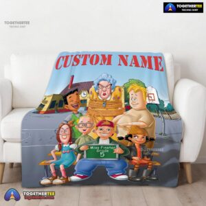 Alternative view of Official Recess Cartoon Miss Finster Grade 5 Blanket Fleece Customized Blanket