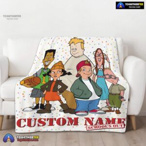 Alternative view of Official Recess Cartoon School's Out Blanket Fleece Customized Blanket