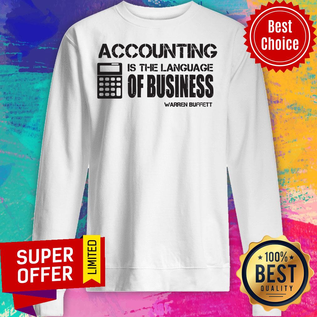 Funny Accounting Is The Language Of Business Warren Buffett Shirt - Image 5