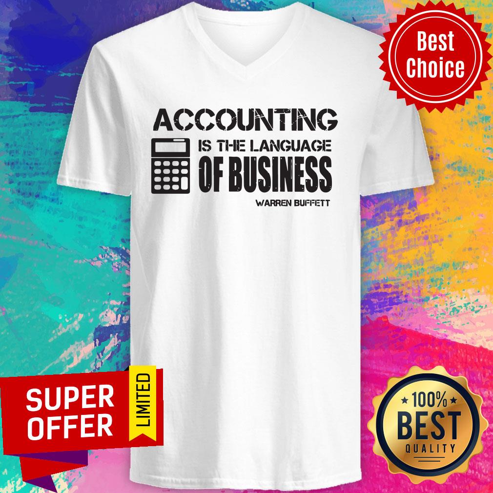 Funny Accounting Is The Language Of Business Warren Buffett Shirt - Image 3