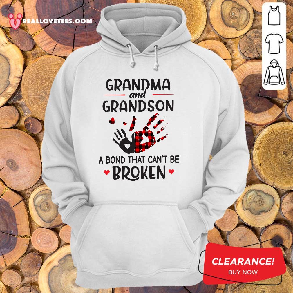 Official Grandma And Grandson A Bond That Can’t Be Broken Shirt - Image 4