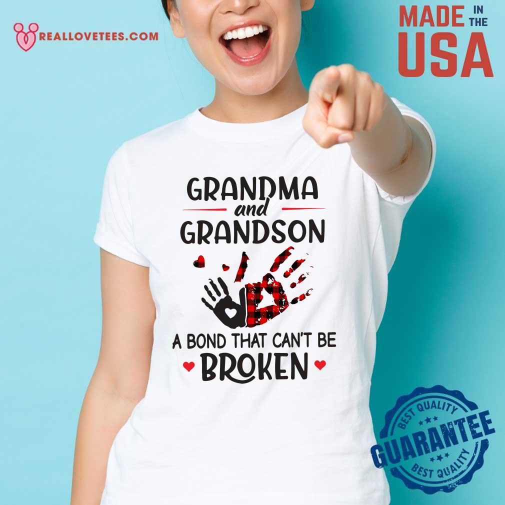 Official Grandma And Grandson A Bond That Can’t Be Broken Shirt - Image 3