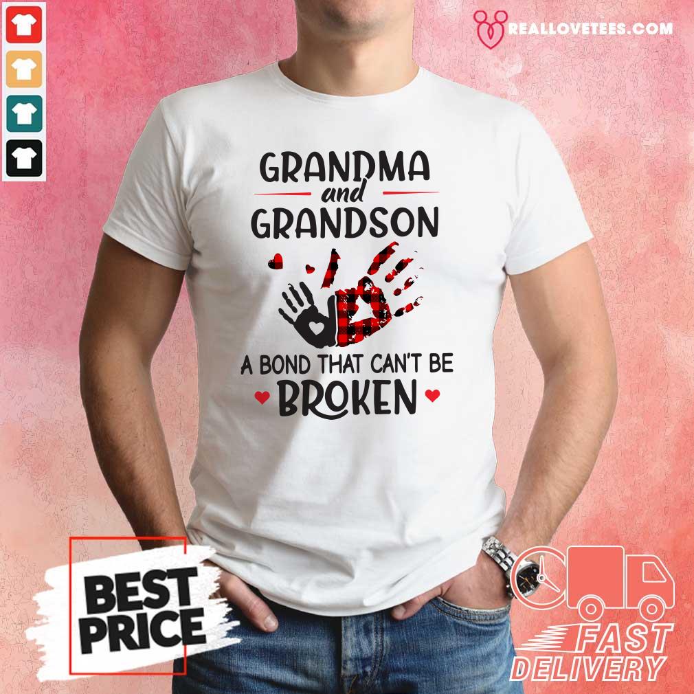 Official Grandma And Grandson A Bond That Can’t Be Broken Shirt