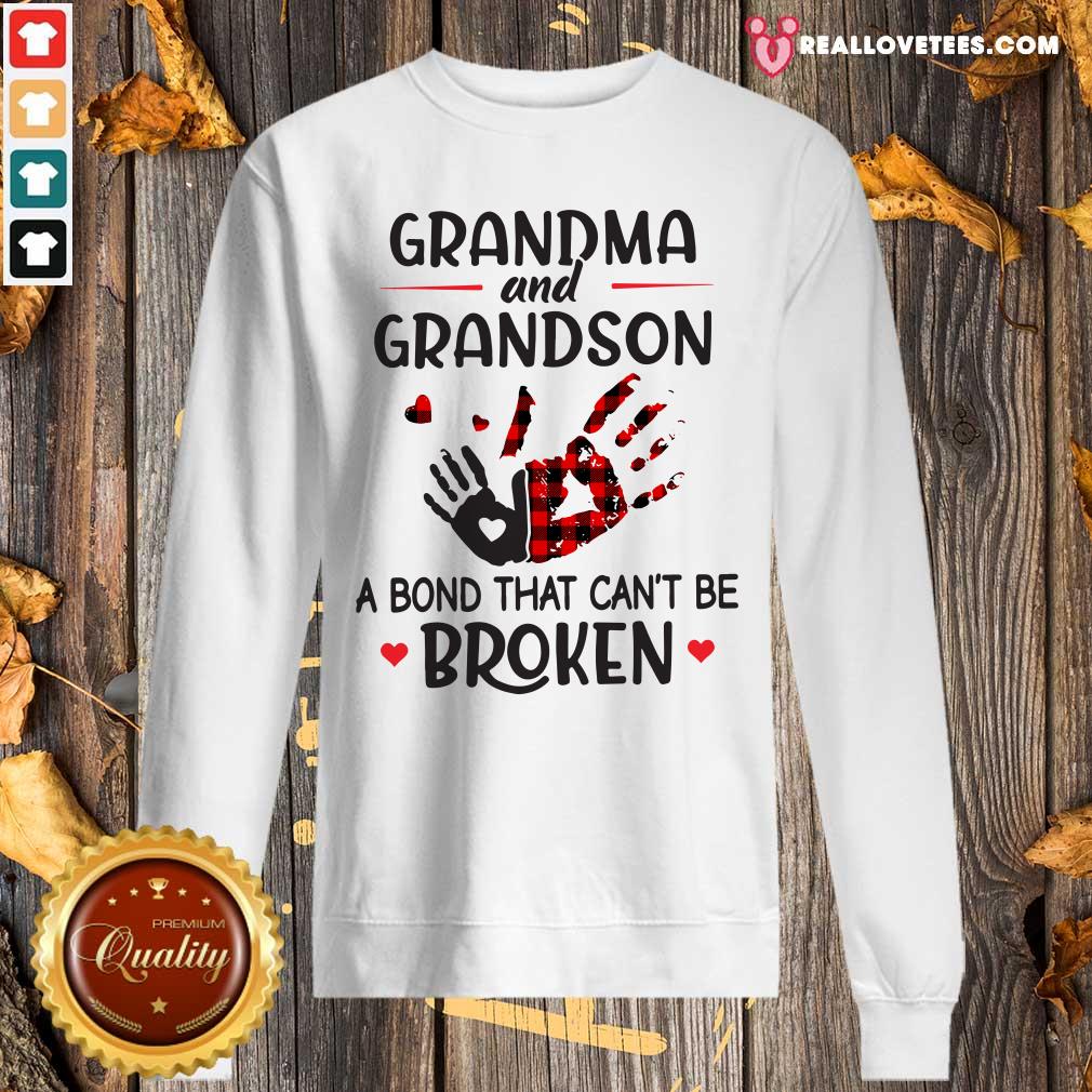 Official Grandma And Grandson A Bond That Can’t Be Broken Shirt - Image 5