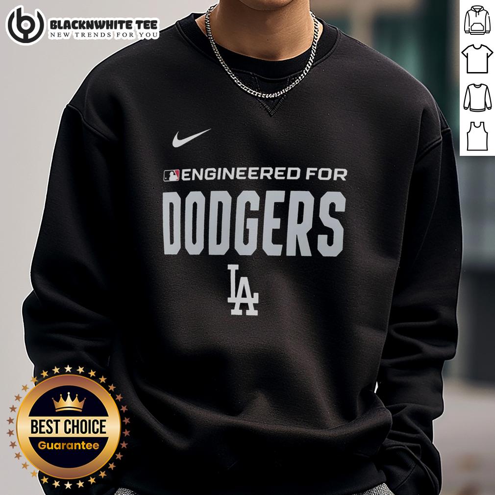 Top Engineered For Los Angeles Dodgers MLB Logo T-Shirt - Image 2