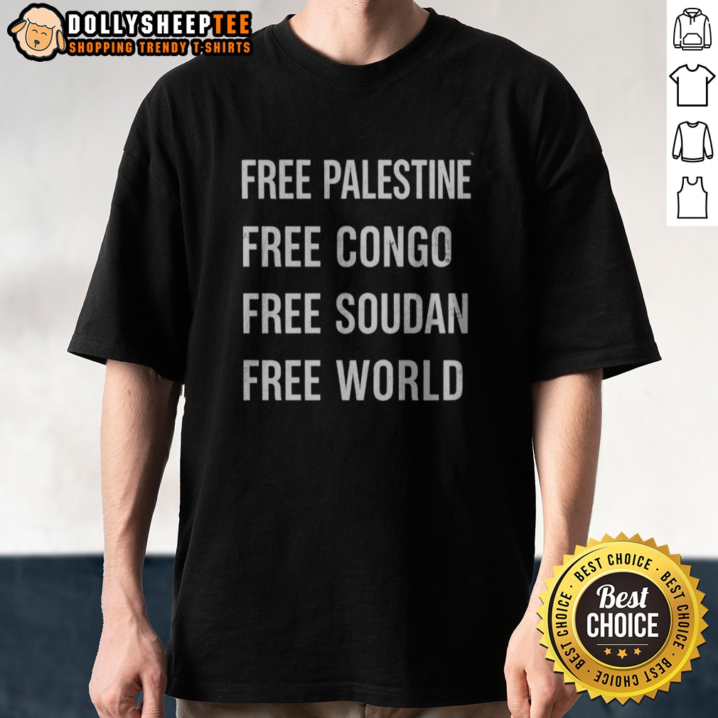 Hot Marc Cucurella Free Palestine Free Congo Free Soudan Free World Shirt